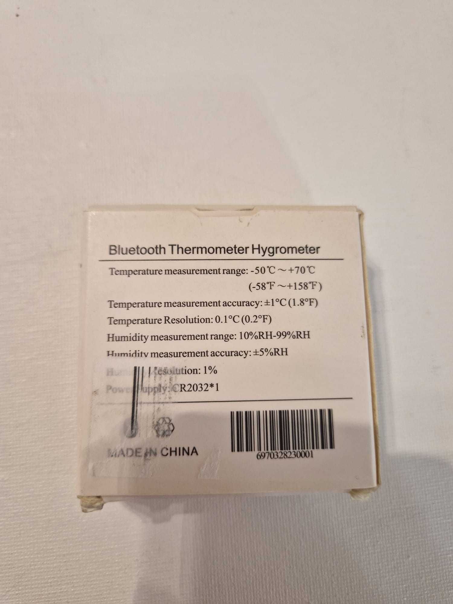 Termometr Cyfrowy Pokojowy Higrometr - Bluetooth - biały