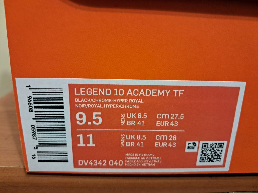 Сороконожки Nike Tiempo Legend X Academy DV4342  040 оригінал