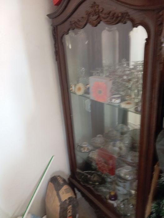 Vitrine de vidro antiga