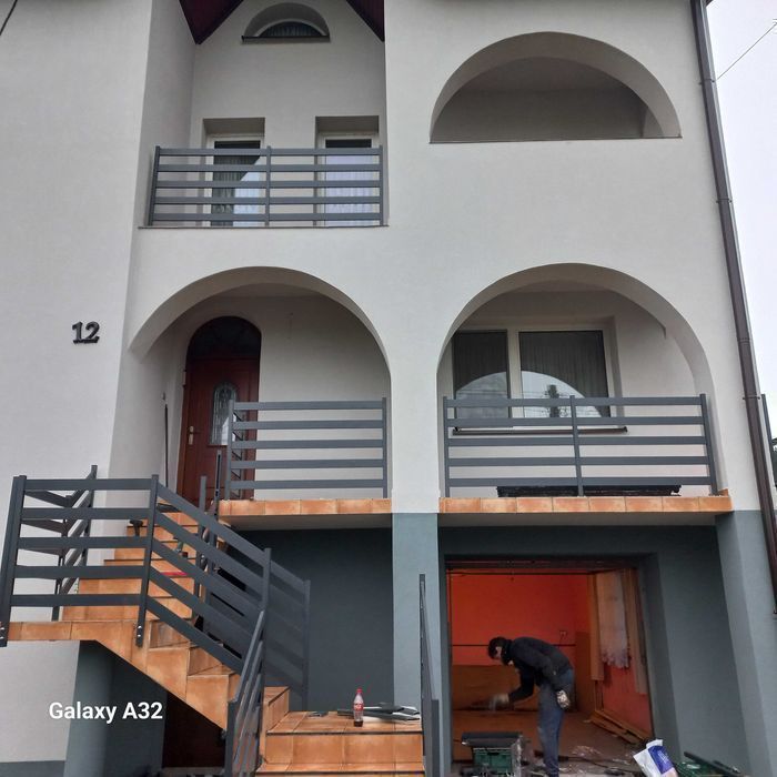 Balustrada balkonowa balustrady aluminiowe Barierki stali nierdzewnej