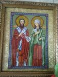 Продам икону из биссера, картину из биссера.