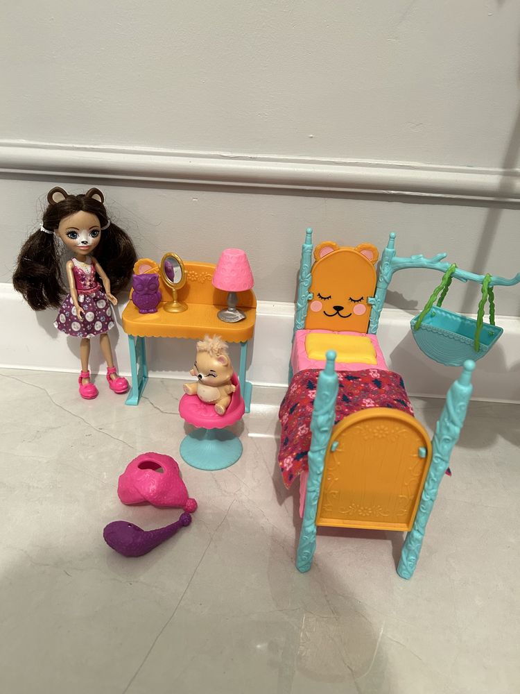 Enchantimals Lalka Sypialnia Mebelki FRH46 Mattel