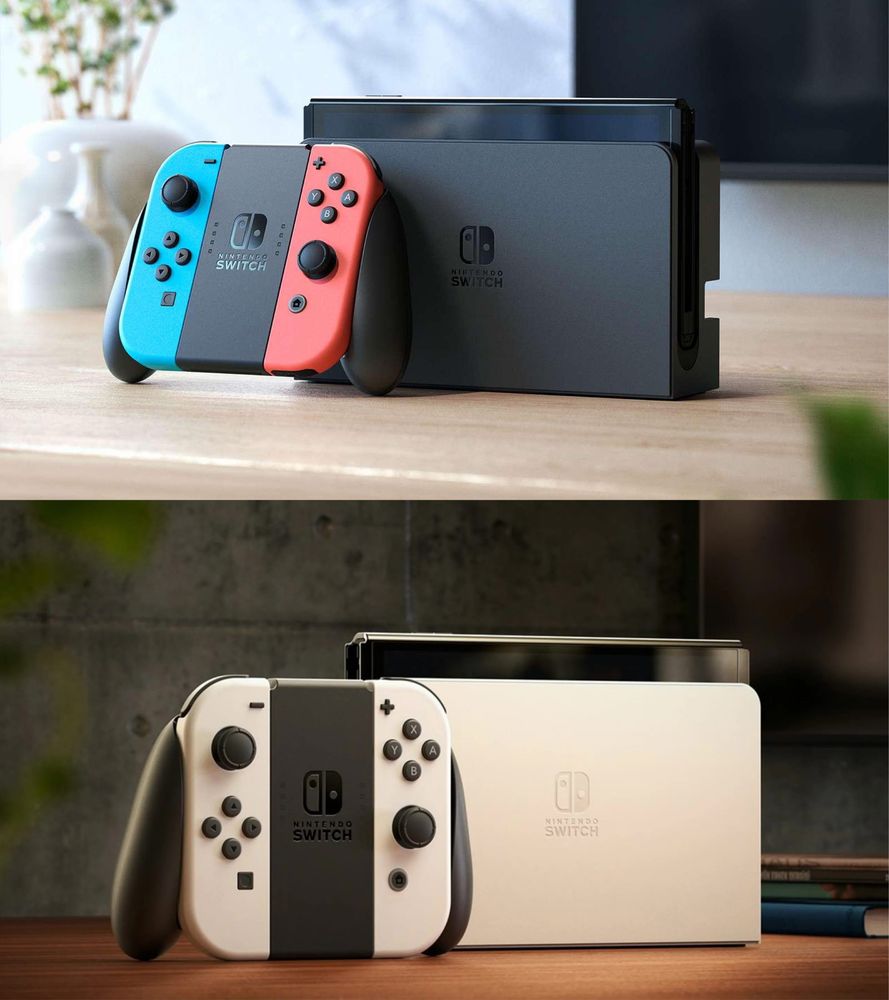 Игровая консоль Nintendo Switch OLED, портативная, гибридная, игры