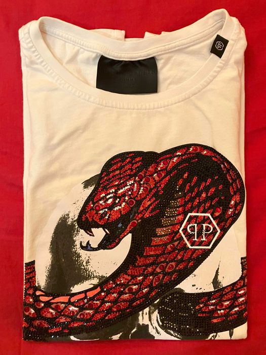 Philipp Plein Strass Snake T-shirt