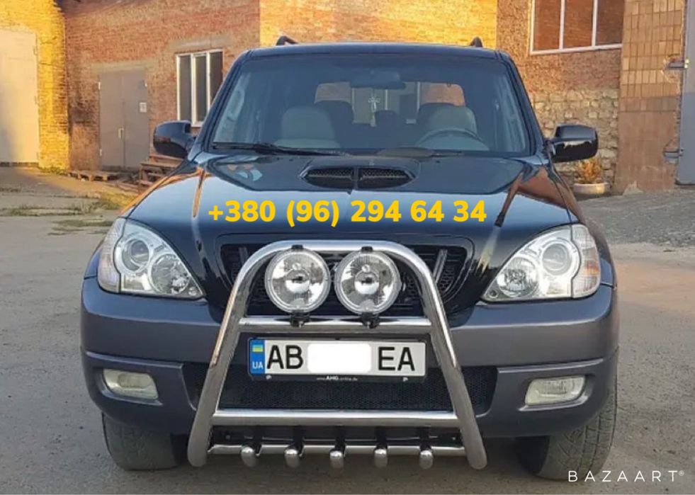 Кенгурятник для Hyundai Terracan Боковые пороги Защита бампера Обвес