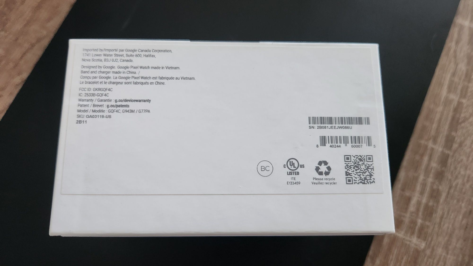 Google Pixel Watch 1-st gen