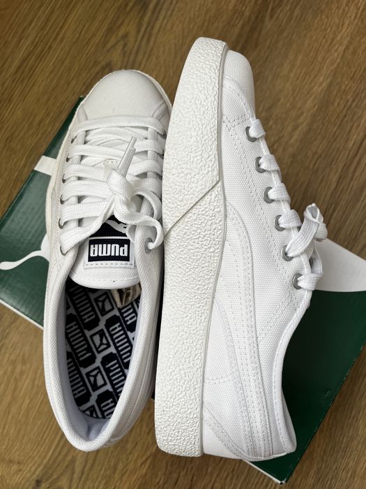 Белые женские кеды Puma