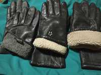 Женские  перчатки кожа  7 - 7,5 -8  размер