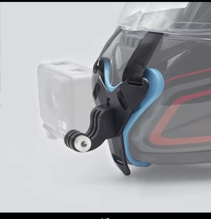 Suporte de camara de video gopro para capacete de moto
