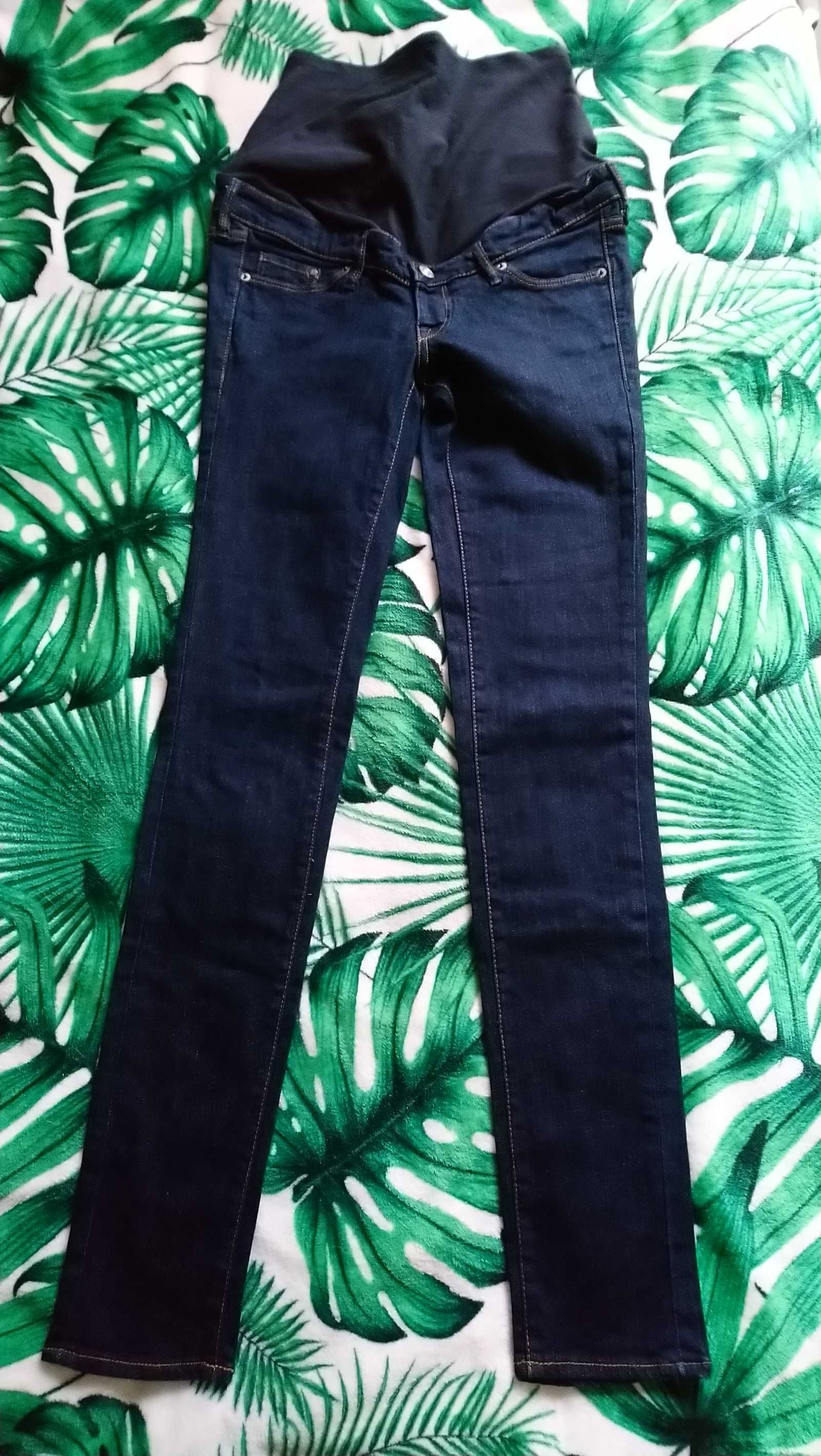 Spodnie jeansowe ciążowe H&M, rozmiar XS, 34