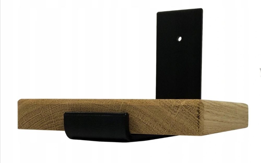 Nowoczesny kwietnik Loft naścienny drewno metal