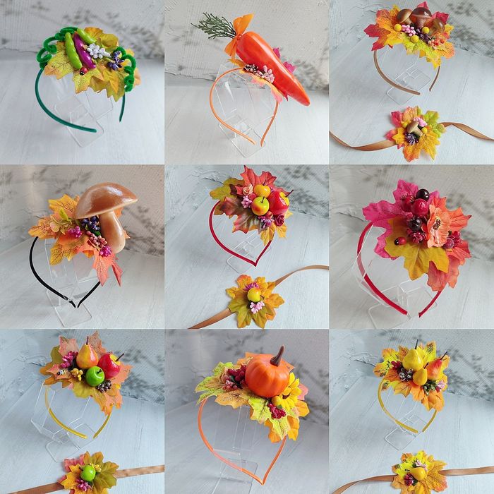 Осінній обруч, обруч яблуко, обруч з овочами, обруч морква