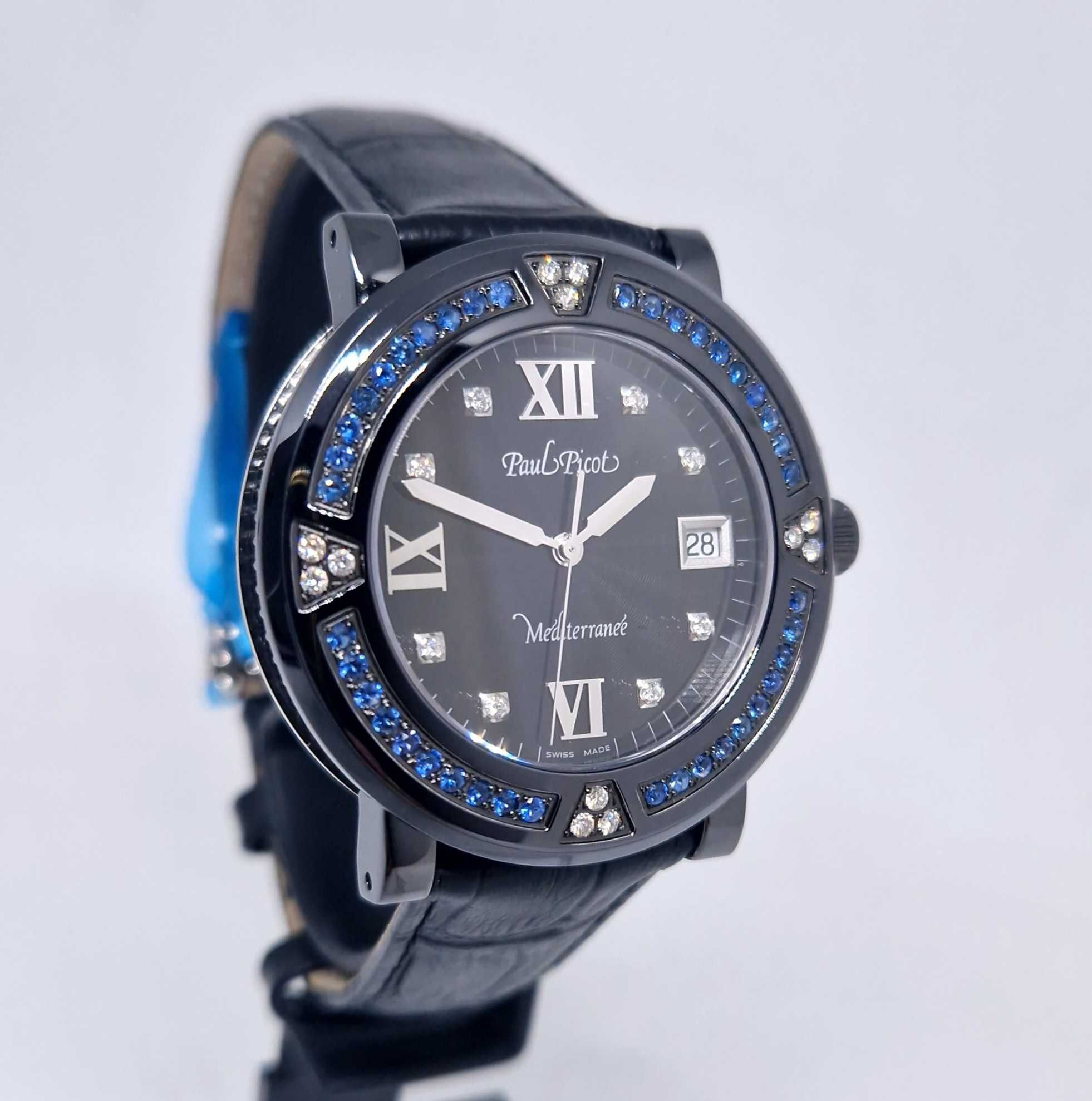 Paul Picot Mediterranee P4106N.20D12SBA30.3D1 Diamonds sapphires