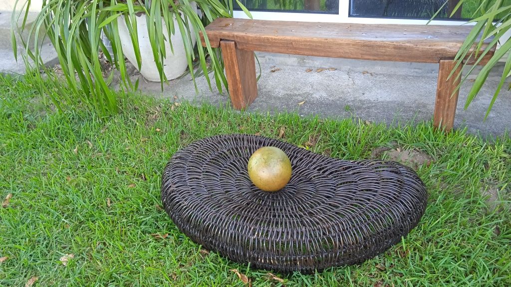 Mesa em vime design interior exterior decoração bela e útil