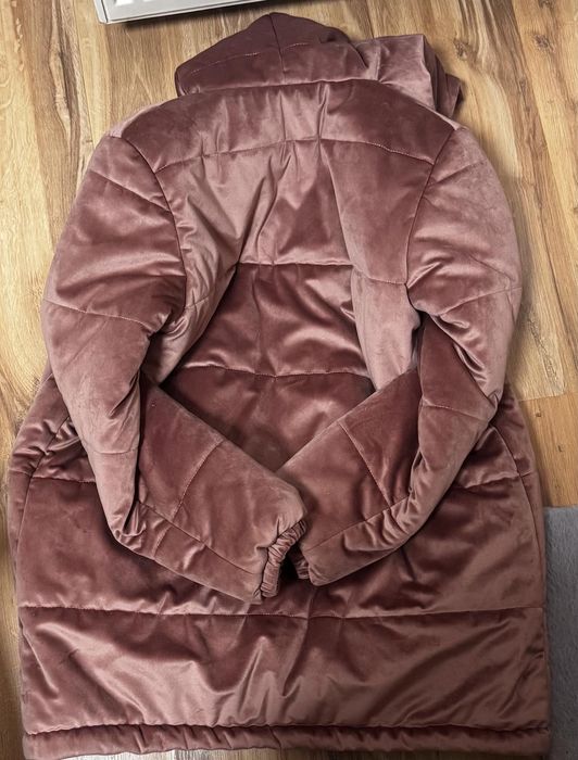 Пуховик под замш