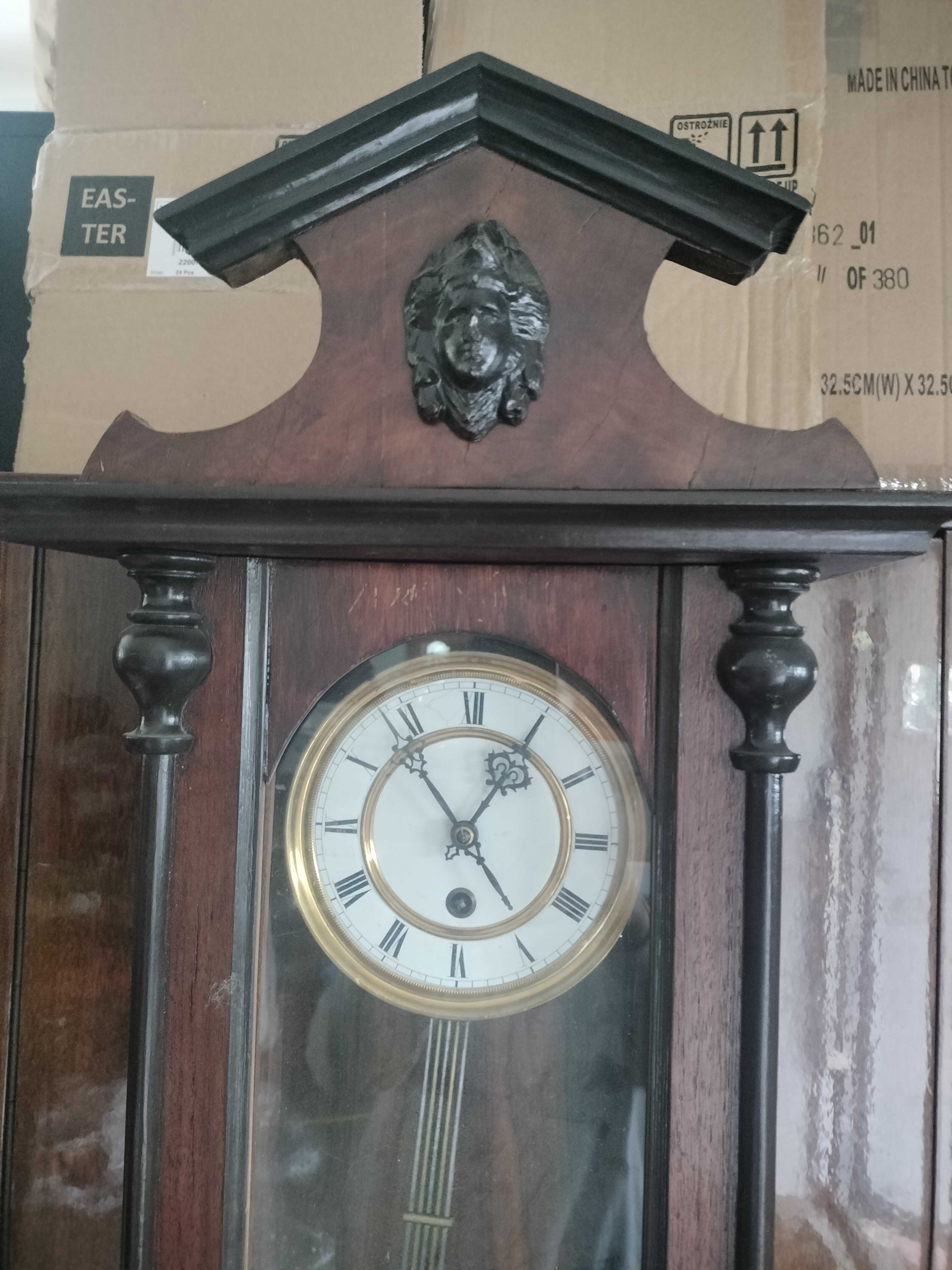 Gustav Becker stary drewniany zegar wiszący nr 6