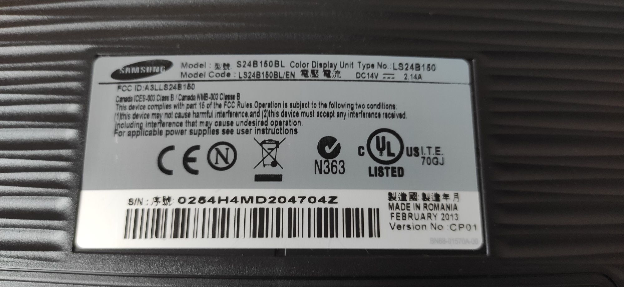 Samsung SyncMaster S24B150 BL