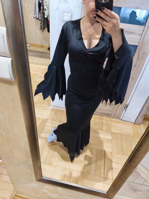 Sukienka morticia przebranie kostium