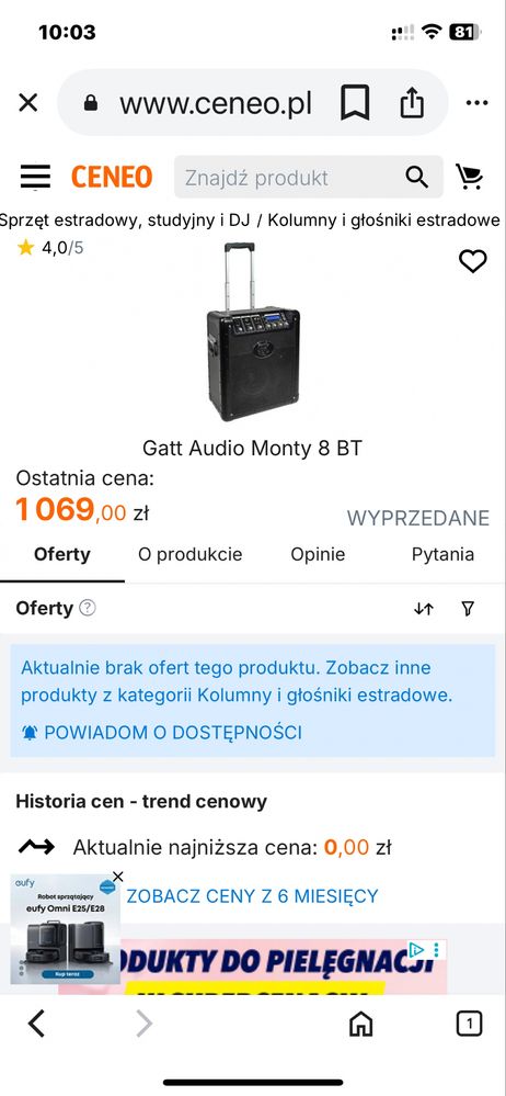 Wzmacniacz głośnik bluetooth Gatt Audio Monty 8 BT