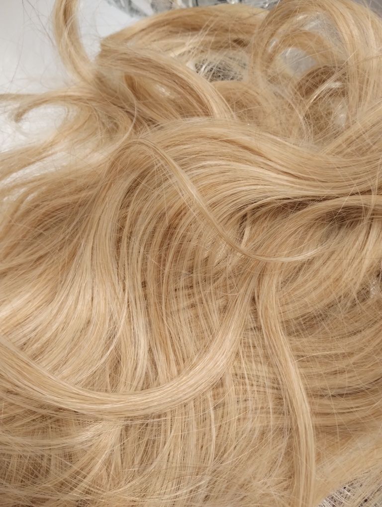 Włosy naturalne  clip in miodowy blond