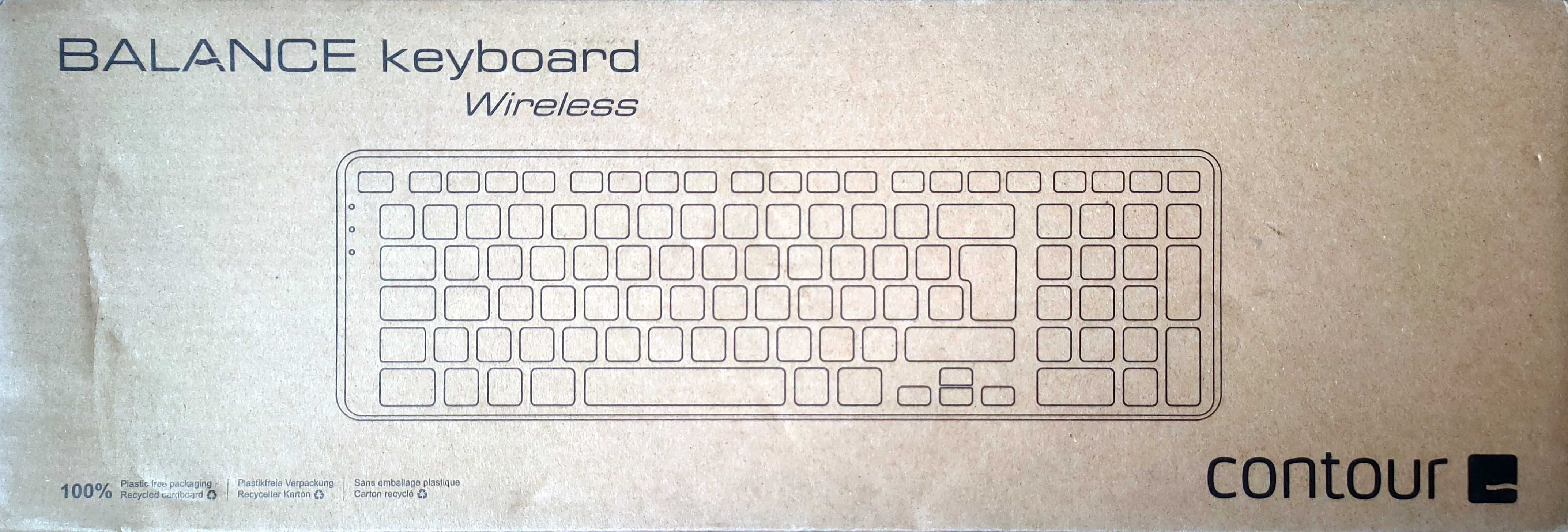 Klawiatura bezprzewodowa Contour Balance Keyboard Wireless czarna