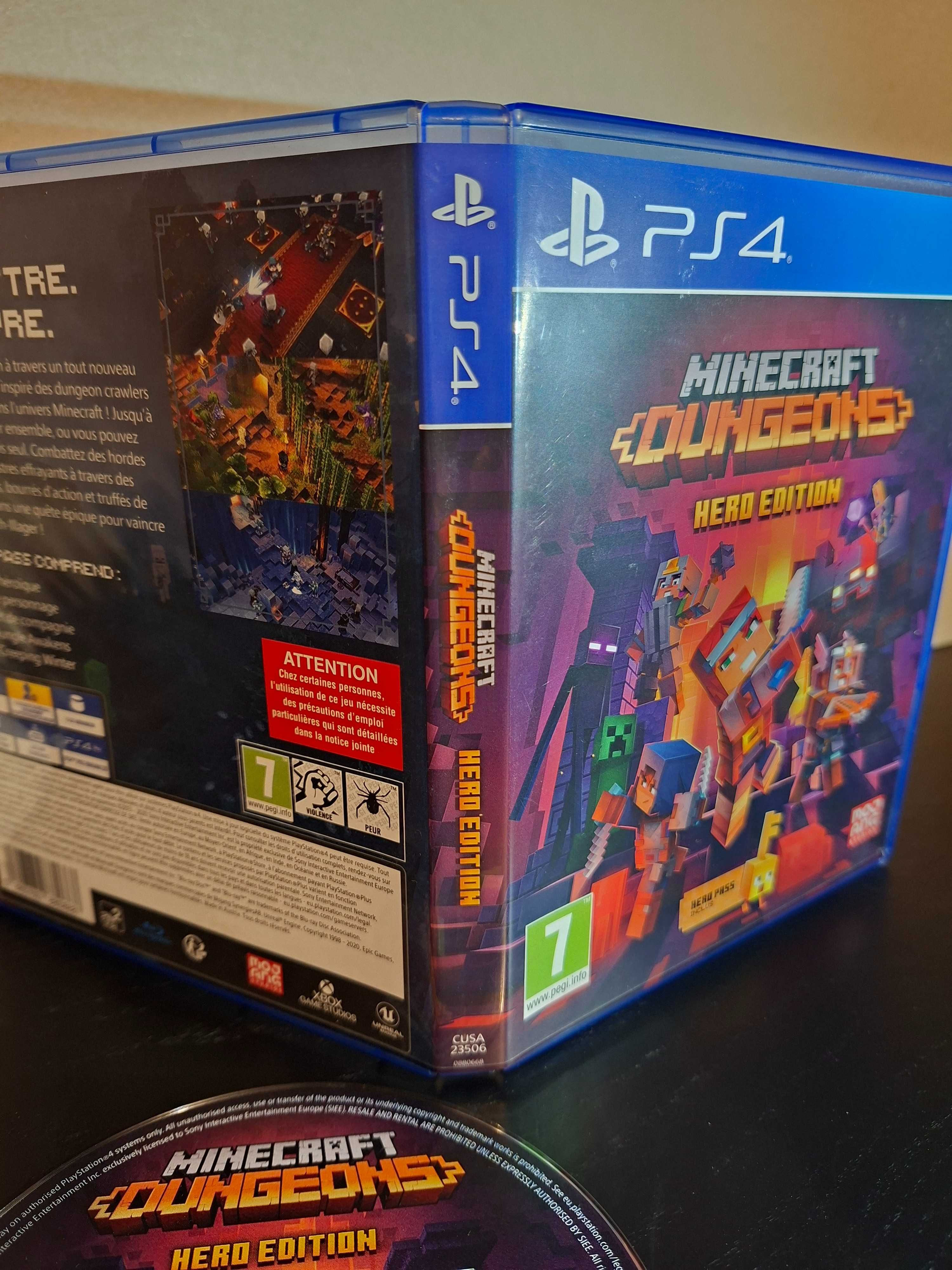 Minecraft Dungeons: Hero Edition Playstation 4 c/ caixa Ótimo estado