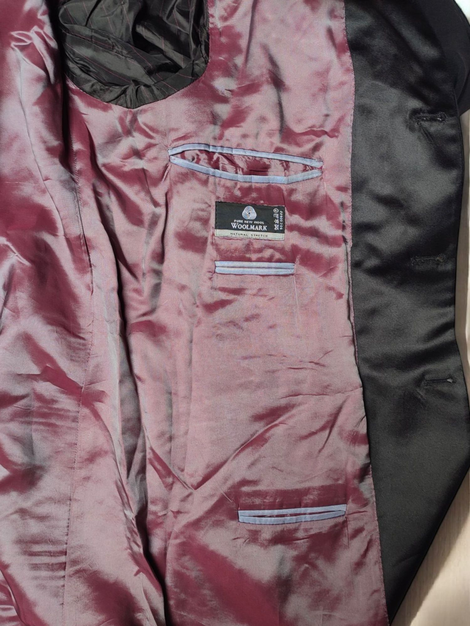 Ekskluzywna Marynarka Smokingowa 100% wełna Woolmark Klasyka Elegancji