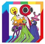 Serwetki Rainbow Friends Monster Roblox Urodziny Dekoracja 20 szt.