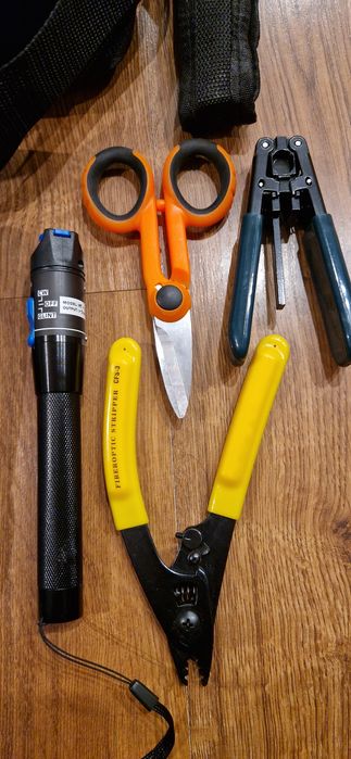 Zestaw, Miernik mocy optycznej, światłowody