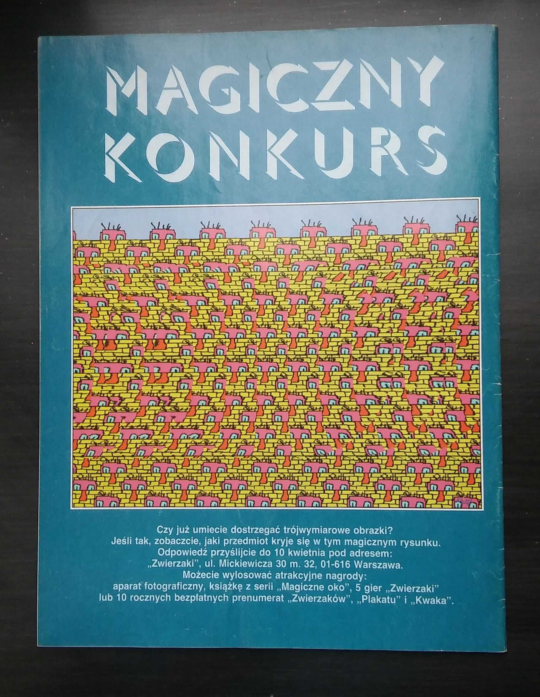 Miesięcznik Zwierzaki, Prószyński i S-ka, 1995 r 10 szt