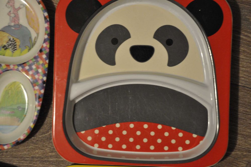 Talerzyki z przegródkami Bobas lubi wybór 4 sztuki