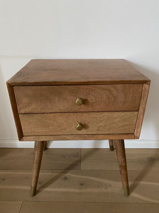 Szafka nocna półka z litego drewna