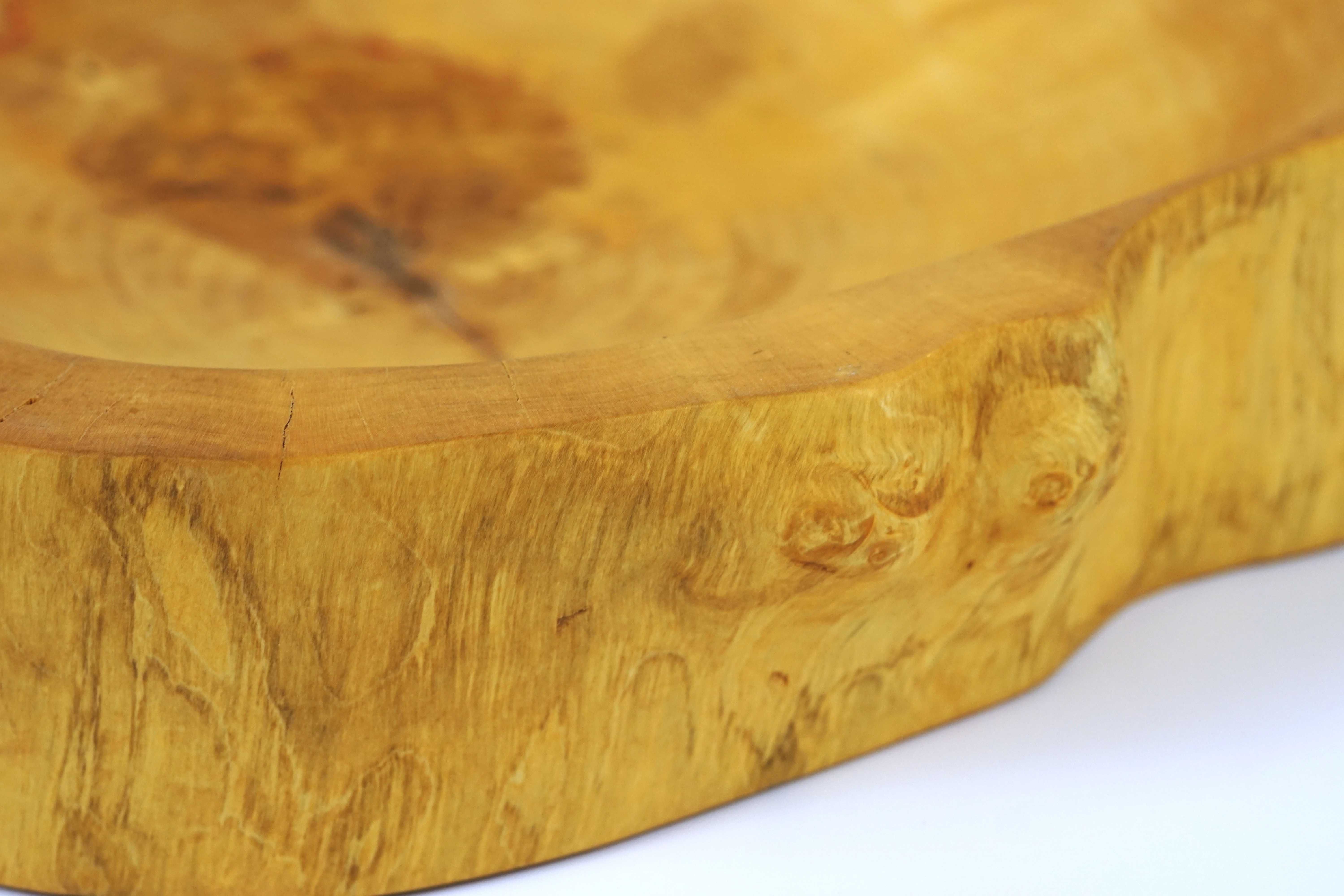 Duża patera z plastra klonu 40 cm