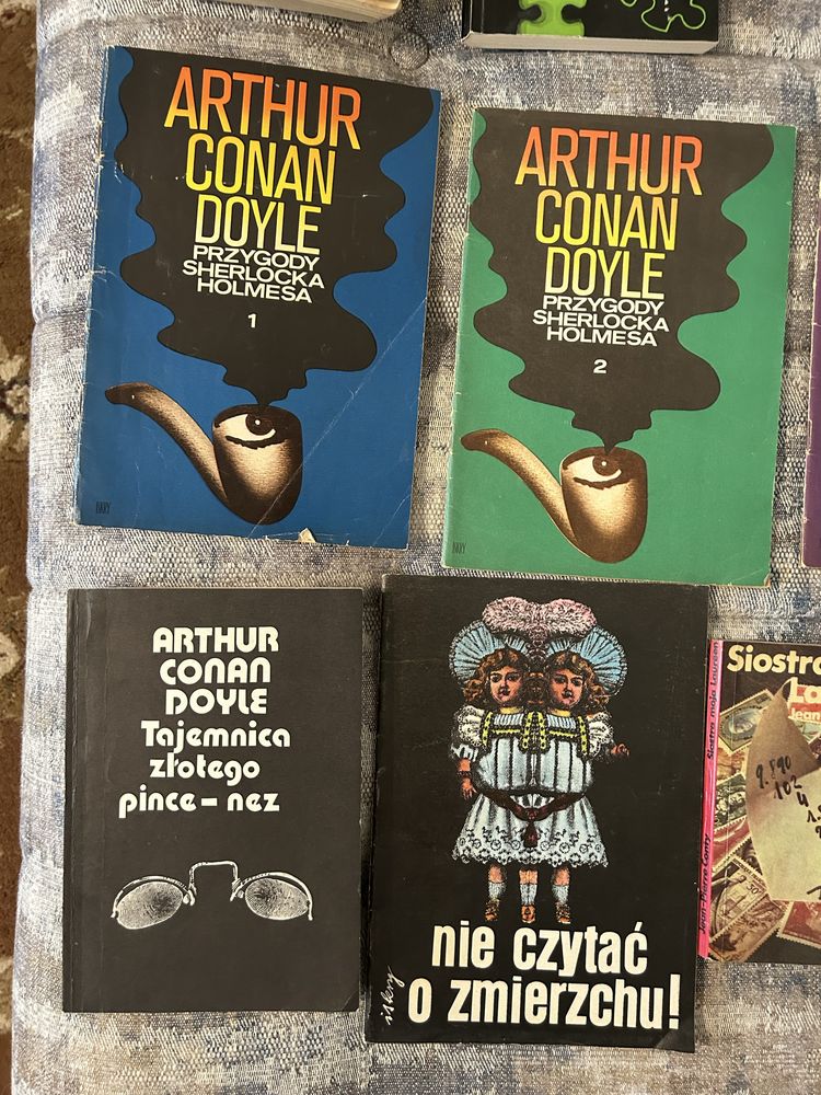 13 książek - kryminały i inne - m.in Joe Alex Conan Doyle - stare