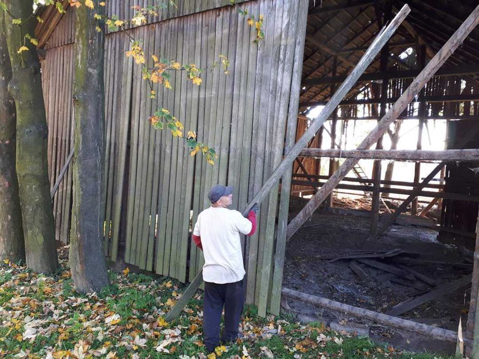 Wycinki,koszenie,rozbiórki stodół,mycie kostki,sprzatanie