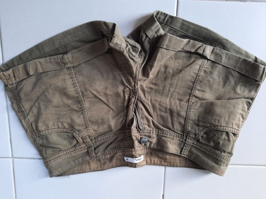 Calções Stradivarius e Lefties. Blusa Zara