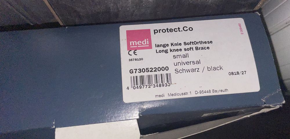 Joelheira ortopédica Medi Telescópica Nova tamanho S