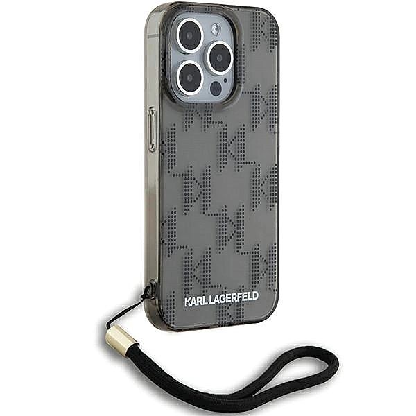 Etui Karl Lagerfeld IML Mono KL Pattern & Cord na iPhone 15 Pro Max -