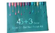Zestaw żelowy Tormay Soak off gel nail polish kit 45 + 3 color