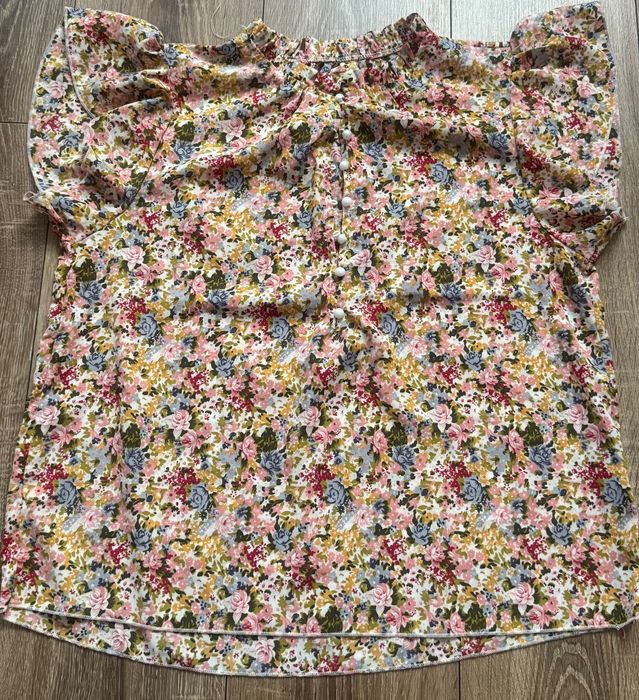 Bluzka w Kwiaty - Etno Boho Folk Style, Rozm. L