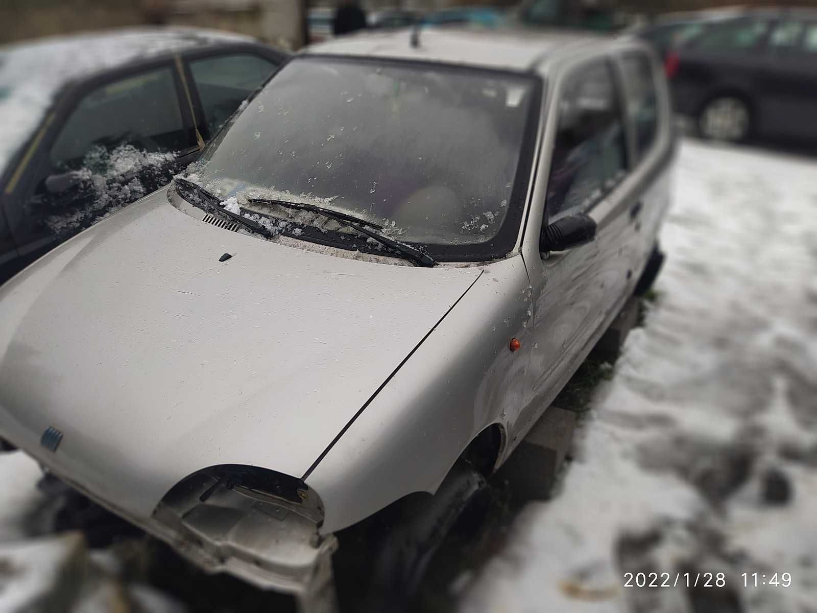 Fiat seicento SC  przednia maska błotnik lampa szyba zderzak