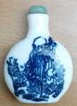 Snuff bottle em vidro opalino