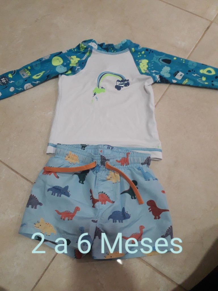 Roupa bebe verao Praia