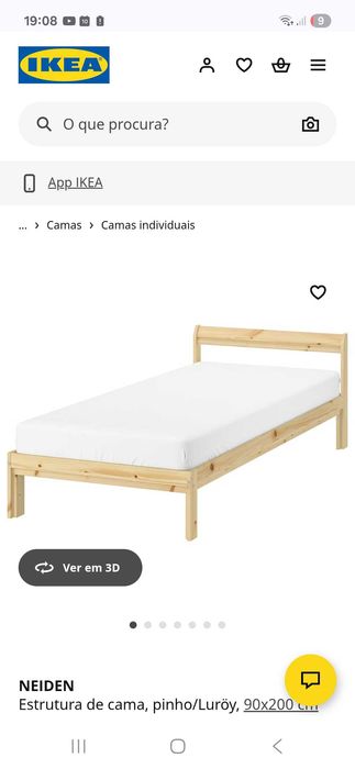 Cama com estrado