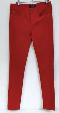 Spodnie Ralph Lauren sztruksowe sztruks Vintage czerwone S