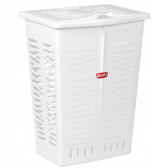 BranQ Kosz wolnostojący na pranie 42l biały