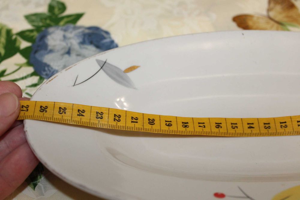 Селедочница овальное блюдо старая Барановка 60-70 гг