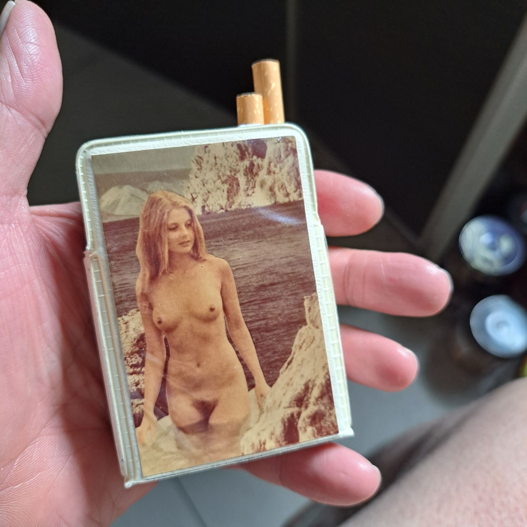 Kolekcjonerskie dwa niepowtazalne Etui na papierosy lata 70 te