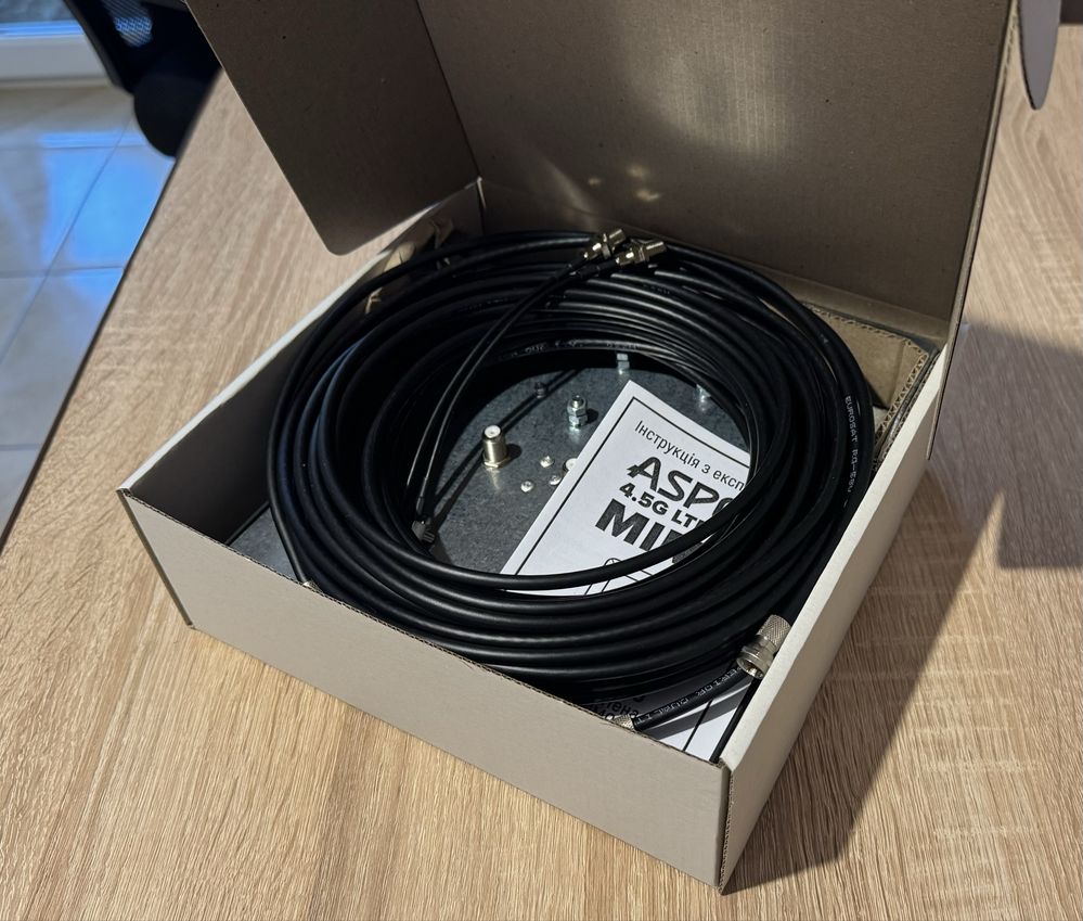 Антенна 3g 4g Aspor MIMO для роутера. Усилитель сигнала gsm lte Аспор