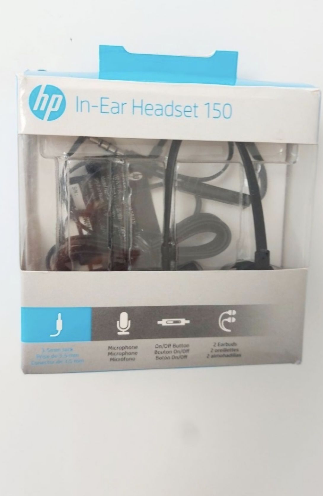 Słuchawki douszne HP headset 150 z mikrofonem do biegania